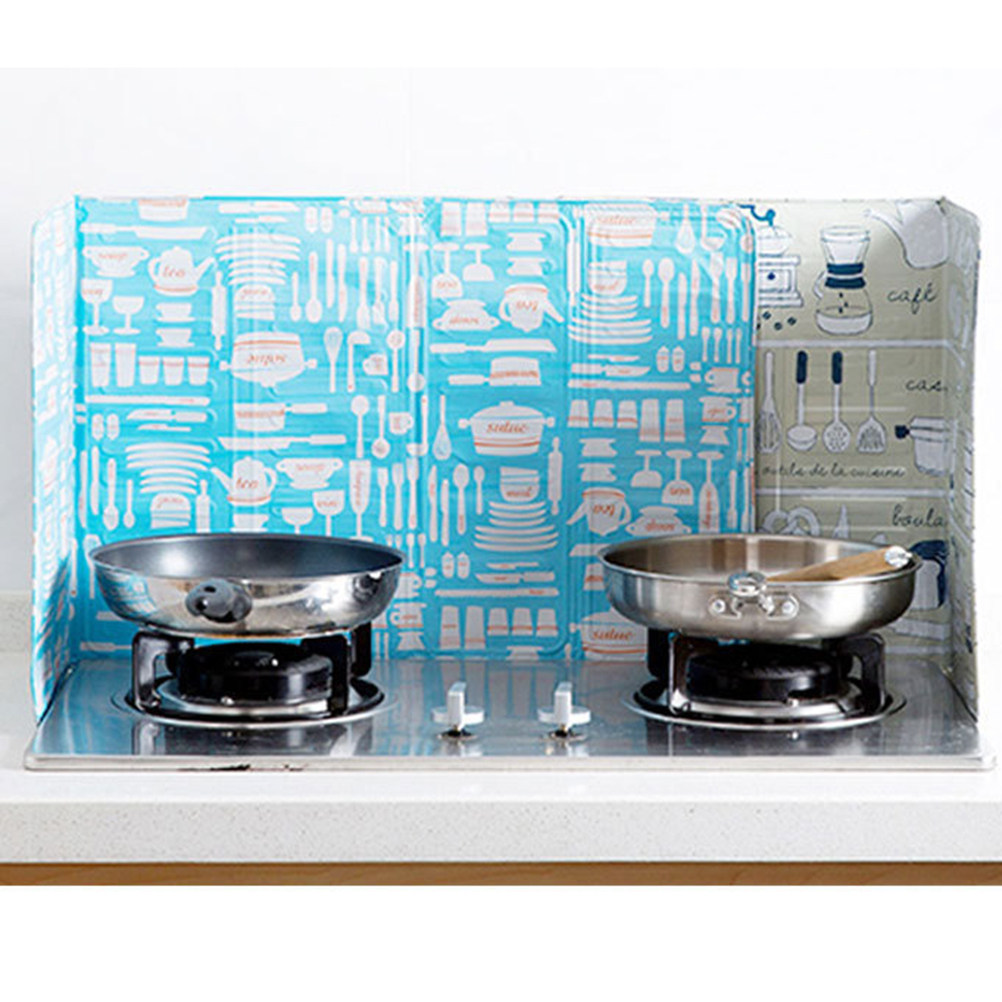 Kitchen Gadgets That Are Useful - Schermo Protettivo Anti-Schizzi in Alluminio 84x39cm,