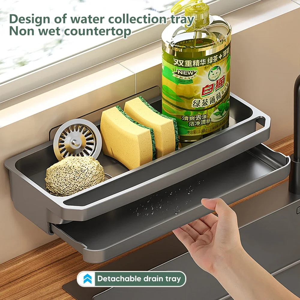 Kitchen Gadgets Storage Ideas - Organizzatore per lavello da cucina Scolapiatti