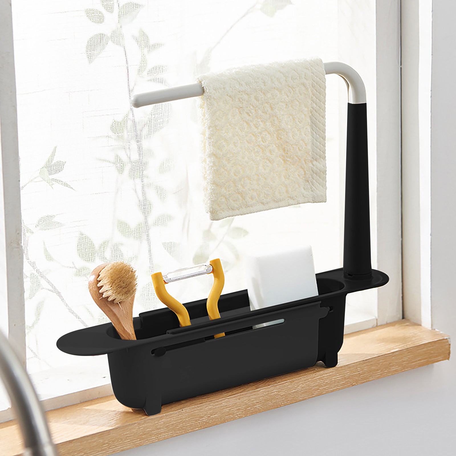 Kitchen Gadgets Storage Ideas - Escopico lavello scaffale scolapiatti organizzatore da