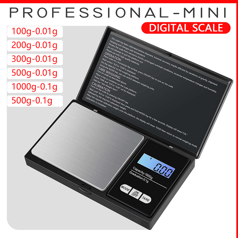 Kitchen Gadgets Gold - Mini Bilancia per Gioielli 0.01g, Bilancia