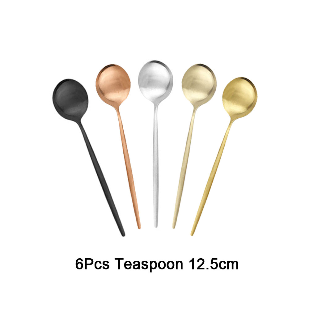 Kitchen Gadgets Gold - 6 pezzi mini cucchiai per tè