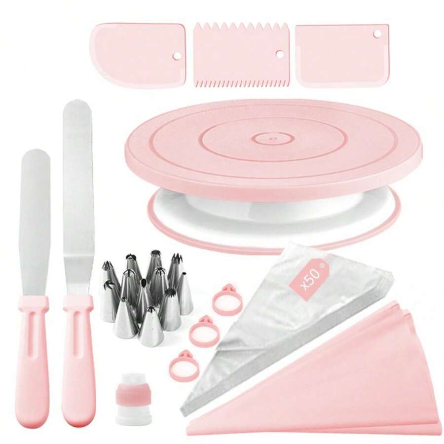 Kitchen Gadgets Green - Set da 74 Pezzi Rosa e
