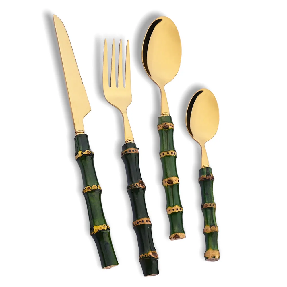 Kitchen Gadgets Green - Set di posate da 4 pezzi