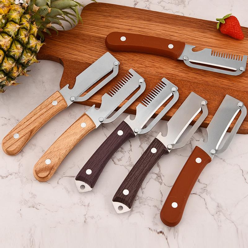 Kitchen Gadgets For Chefs - Coltello Pelapatate Seghettato 3 in 1