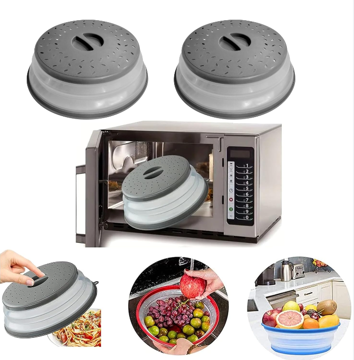 Kitchen Gadgets That Are Useful - Coperchi Antispruzzo per Microonde, Coperchio Pieghevole