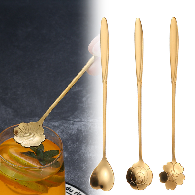 Kitchen Gadgets Gold - Acciaio inossidabile Cherry Rose Flower Gold