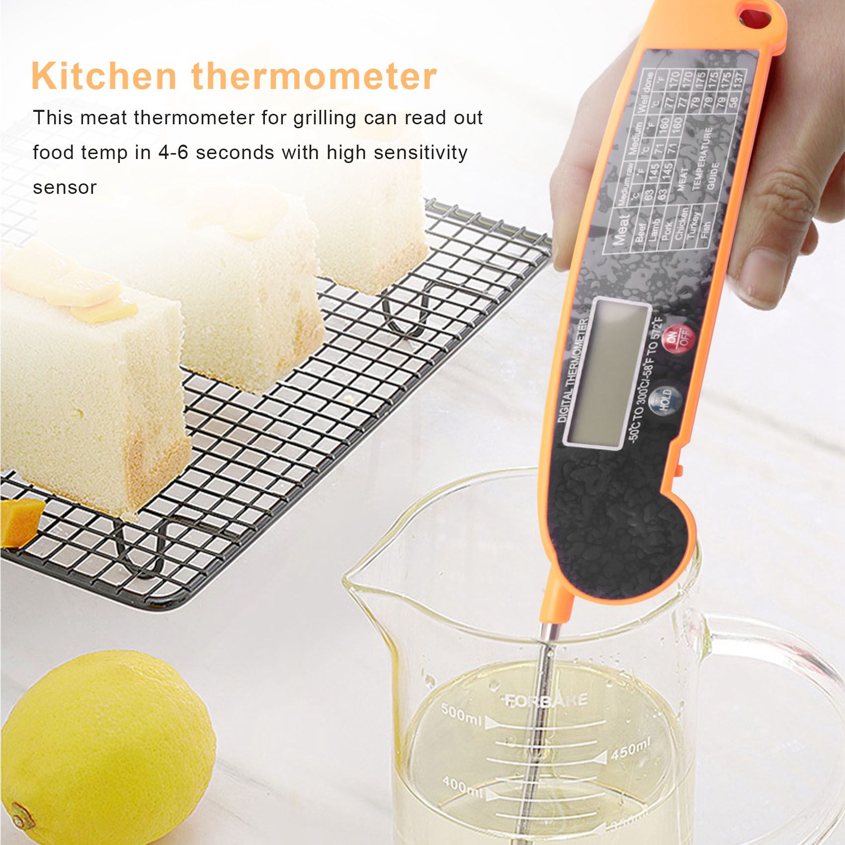 Instant Read Thermometer - Termometro digitale per carne a lettura
