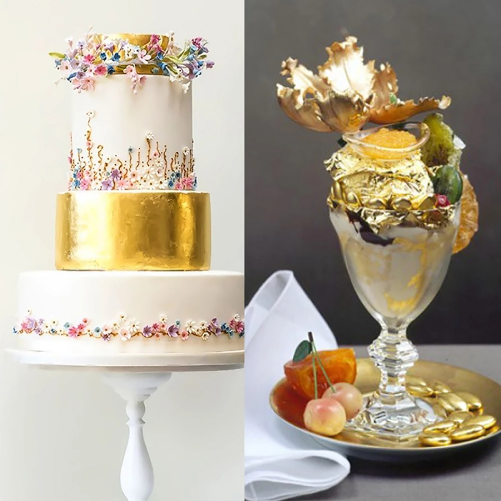 Topper per torta con foglie d' - Kitchen Gadgets Gold recensione e prezzo