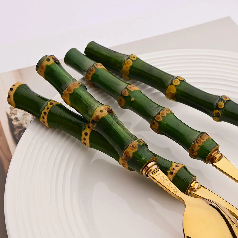 Set di posate in bambù verde d - Kitchen Gadgets Green recensione e prezzo