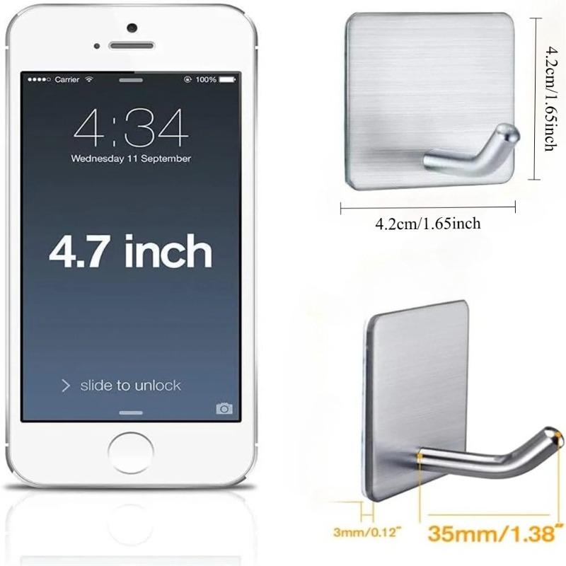 4 Pezzi Ganci Adesivi in Accia - Kitchen Gadgets Storage Ideas recensione e prezzo
