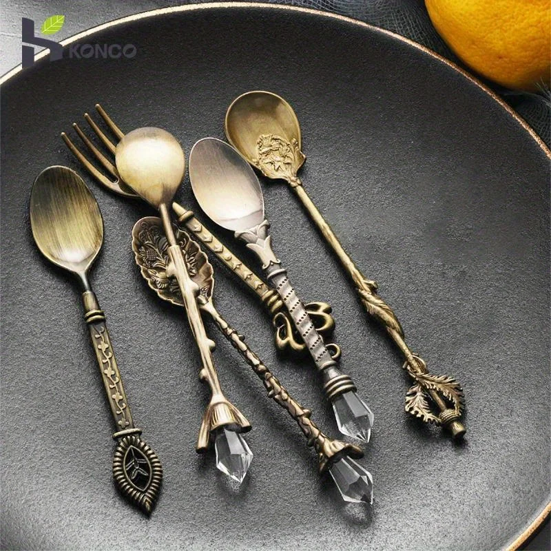 6 pezzi vintage cucchiai forch - Kitchen Gadgets Gold recensione e prezzo