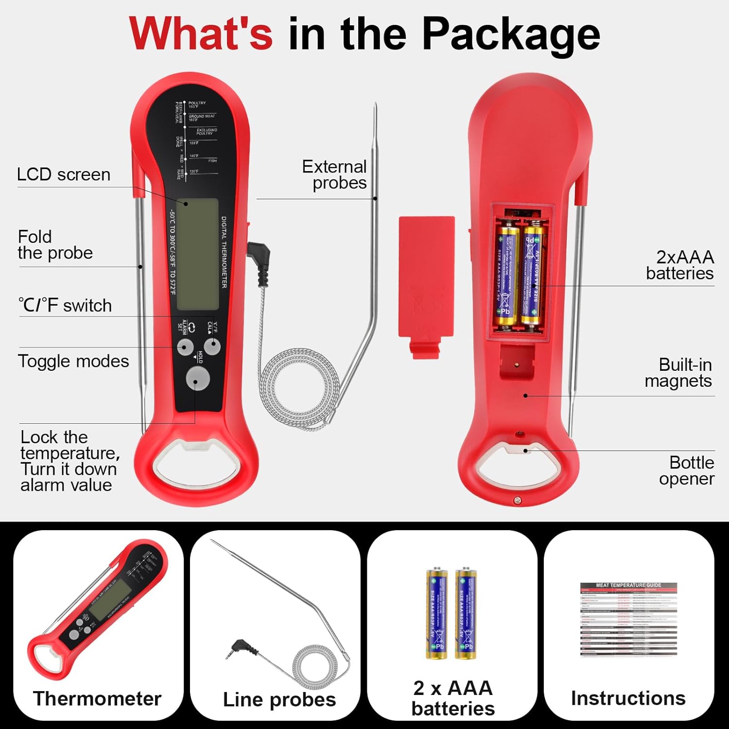 Termometro Professionale per C - Instant Read Thermometer recensione e prezzo
